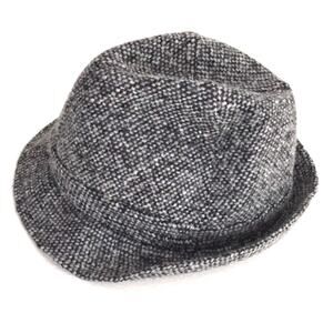 Banana Republic fedora wool hat gray EUC unisex